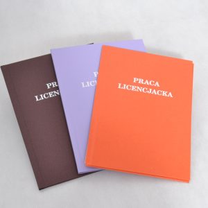 Okładka do pracy doktorskiej