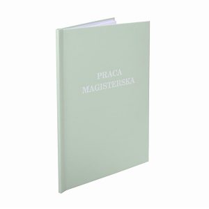 Miętowa okładka do pracy dyplomowej