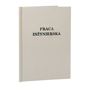 Popielata oprawa do pracy dyplomowej