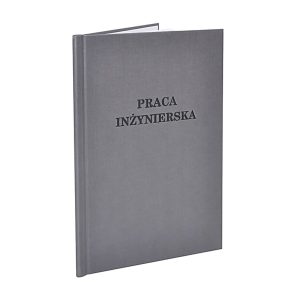 Szara oprawa pracy dyplomowej