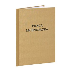 Złota oprawa pracy dyplomowej